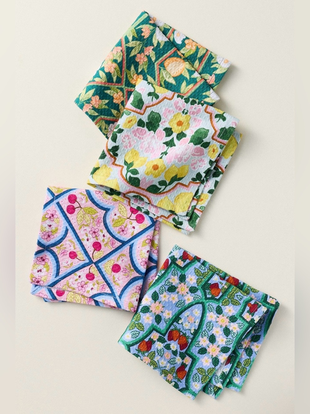 Anthropologie Zeta Dishcloths, Set of 4